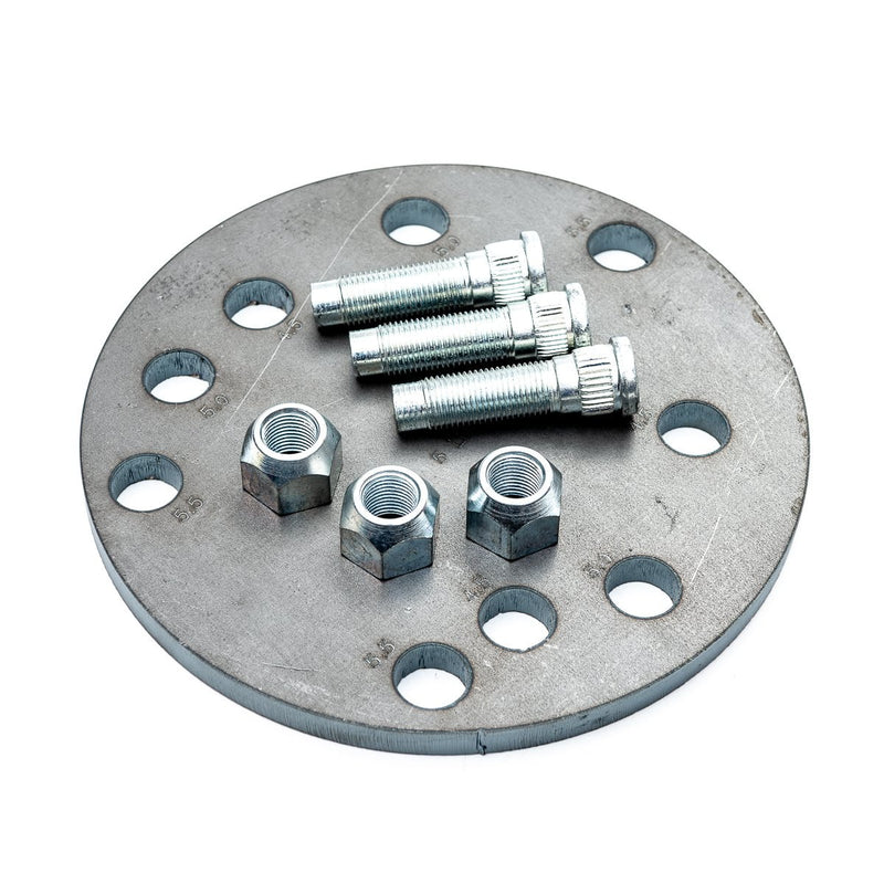 Load image into Gallery viewer, Multi-Pattern 5 Lug Spare Tire Mounting Plate - Ballistic Fabrication
