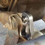 Jeep Billet Passenger upper control arm tower with 3/4 in Uniball Conversion Kit -  Link Bracket - Ballistic Fabrication