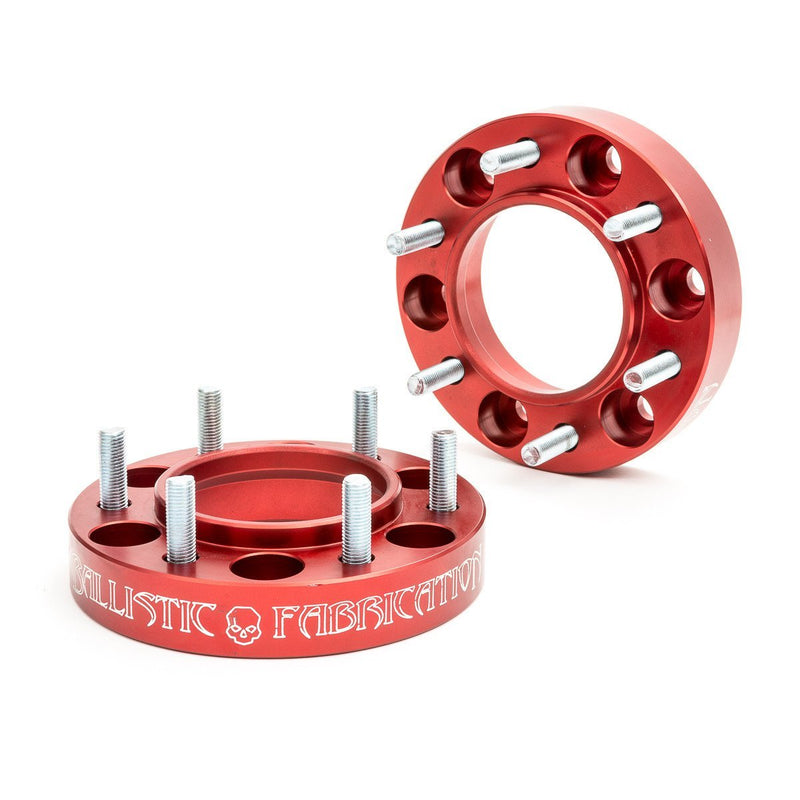 Load image into Gallery viewer, Wheel Spacers 6 on 5.5 in x 1.25 in thick - Toyota or Chevy -  Wheel Spacer - Ballistic Fabrication
