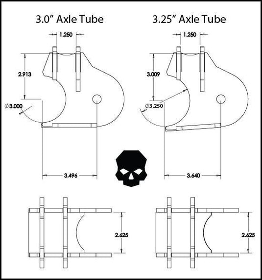 Axle Link / Coilover Mount (Pair) - Ballistic Fabrication