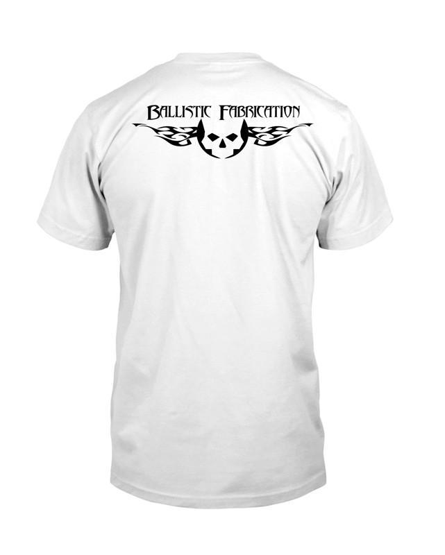 Load image into Gallery viewer, White Ballistic Fab T-Shirt -  Swag - Ballistic Fabrication

